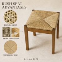 Panneau de remplacement pour siège Rush en corde de jonc de mer tressée à la main, écologique, 33x38cm, pour chaise de salle à manger antique, mobilier de maison pour le bricolage