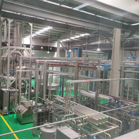 Ligne de production de yaourt entièrement automatique en acier inoxydable 304, système de stérilisation, d'homogénéisation, de fermentation, de remplissage et d'emballage