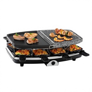 <span class=keywords><strong>Cloer</strong></span> 6435 Raclette Grill avec plaque amovible en pierre naturelle et aluminium 1200W 8 poêles antiadhésives - Product Image 3