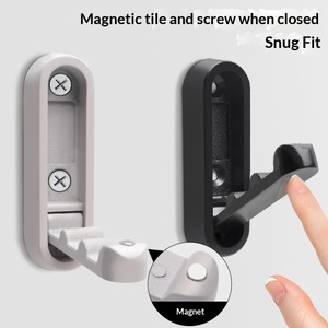 Gancio Pieghevole Invisibile in Lega di Zinco per Ingresso e Porta, Appendiabiti Singolo a Fissaggio Libero, Design Moderno per Scarpiera da Interno a Parete - Product Image 5