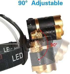 Lampe frontale LED 3000Lm 3 T6 Zoomable, Rechargeable 18650, Longue Portée, Vente en Gros - Product Image 4