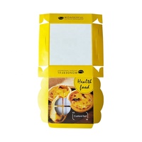 Boîte à pâtisserie personnalisée avec fenêtre creuse, logo personnalisé, emballage pour desserts, boîte à tartelettes, impression personnalisée, boîte à friandises