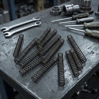 Ressort hélicoïdal de compression, ressort hélicoïdal OEM, fil d'acier personnalisé, extrémités fermées, haute qualité, fourniture d'usine