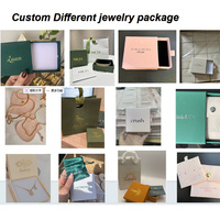 Boîte à bijoux Youen coréenne haut de gamme personnalisée avec sac à main pour bague et collier, couvercle blanc et bleu