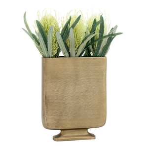 Vase en aluminium de qualité supérieure, finition or antique, pour table, décoration moderne pour la maison, les hôtels et les restaurants, best-seller - Product Image 5