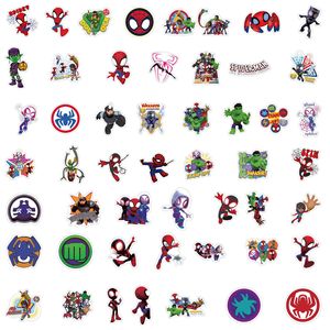 Autocollants adhésifs de haute qualité, 50 pièces, autocollants d'anime cool, dessin animé Marvel Spider-Man, cadeaux pour enfants, autocollants pour tasse, coque de téléphone, vente en gros - Product Image 3