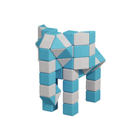 Bloques de Construcción Magnéticos de Tela Ropecube, Bloques Apilables de Esponja Resistentes para Niños, Parque de Aventuras Interior y Exterior, Jardín Educativo