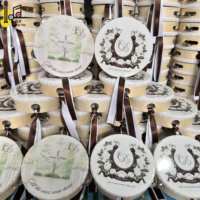 Tambour à main moyen de 6 pouces en ruban de soie pour instruments de musique, idéal pour la musique d'église, la percussion, les mariages, les fêtes et les danses - Prix de gros