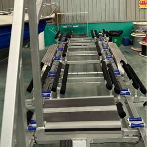 Anpassbarer 30 Fuß <span class=keywords><strong>10</strong></span> m Aluminium Bootstrailer Dreiachsiger bis Fünfachsiger Boots- & Wasserfahrzeuganhänger - Product Image 4