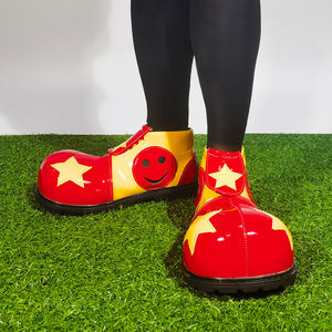 Красные клоунские туфли с двумя звеньями - Product Image 3