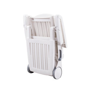 Chaise longue pliante en <span class=keywords><strong>plastique</strong></span> d'extérieur avec roulettes pour la piscine, le patio, le <span class=keywords><strong>bain</strong></span> <span class=keywords><strong>de</strong></span> <span class=keywords><strong>soleil</strong></span> - Product Image 4