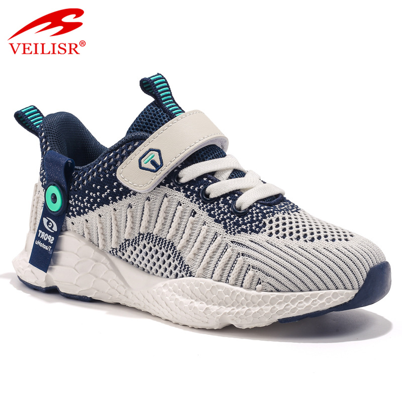 Оптовая продажа, китайская фабрика, симпатичная популярная легкая вязаная сетчатая ткань, унисекс, Детская Спортивная повседневная обувь, детские кроссовки yeezy