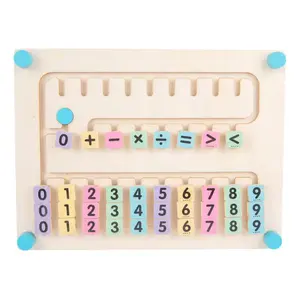Children's Wooden digital operation walking board early education cognitive addition, subtraction, multiplication and division t