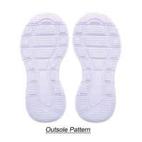 Semelle de chaussure tout en EVA, taille 26-41, avec logo personnalisé, entièrement blanche, confort nuageux, pour baskets athleisure, résistance à l'abrasion