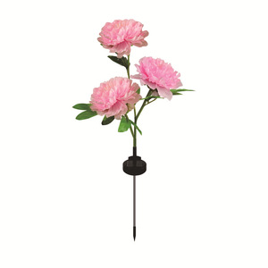 Lámpara Solar de Jardín con Forma de Peonía Hongyixuan, Lámpara de Flores Realista para Decoración de Exteriores, Césped y Caminos - Product Image 5