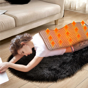 Coussin chauffant électrique apaisant et doux pour la peau, écologique, utilisable en toutes saisons, avec revêtement en flanelle en fibre de carbone - Product Image 5