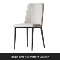 Chaises de salle à manger minimalistes Yazhi Style simple moderne Design minimaliste italien pour la maison Table à manger Hôtel Showroom avec dossier
