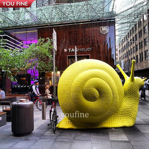Statua di Lumaca Grande in Fibra di Vetro YOUFINE per Decorazione <span class=keywords><strong>Giardino</strong></span> Esterno Ornamento Animale in <span class=keywords><strong>Resina</strong></span> - Product Image 4