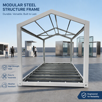 Structure en acier galvanisé robuste sur mesure pour maison conteneur mobile préfabriquée, usage extérieur et entrepôt, design moderne