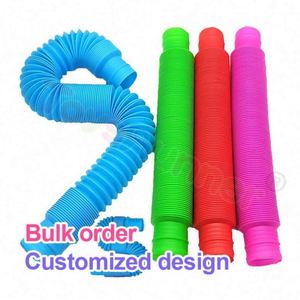 Commande en gros de tubes sensoriels en mousse de silicone et plastique durables, jouets sensoriels personnalisés pour la salle de classe, soulagement de l'anxiété, livraison gratuite - Product Image 6