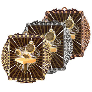 Medalla de natación de Metal cuadrado Lynx personalizada de alta calidad Medallas deportivas personalizadas con cintas para natación temática - Product Image 6