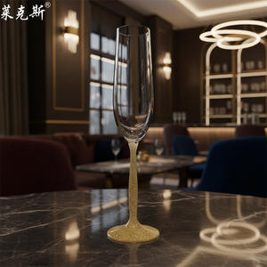 Copas de champán desechables de plástico, creativas, personalizadas para boda, de cristal sin plomo, con cuentas amarillas en la base, al por mayor. - Product Image 5