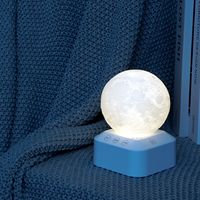Nouvelle Arrivée 2025 Lampe Lune Arc-en-ciel, Dispositif d'aide au sommeil, Bruit blanc, Lumière LED pour le coucher, Hypnose et apaisement à domicile, Améliore le sommeil, Alimentation par batterie