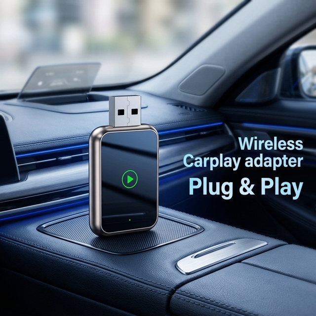 2026 Converts Wired CarPlay to Wireless Plug and Play Auto Connect Wireless Carplay Adapter