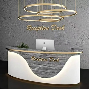Beauty Salon Reception <b>Desk</b> <b>Simple</b> Modern Men's and Women's Clothing Store Bar Counter Nail Shop Cashier Counter - Product Image 1