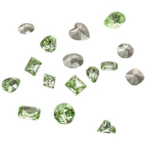 <span class=keywords><strong>Uñas</strong></span> Postizas Paso Sico, Estilo Cristal, Color Verde Oliva Claro, Base Puntiaguda, <span class=keywords><strong>Centro</strong></span> Elíptico, Ángulo Recto, Uña Ancha - Product Image 5