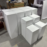 Décorations de mariage, socle rond creux en PVC pour gâteau, table de dessert, support à fleurs, décoration pour fête de mariage