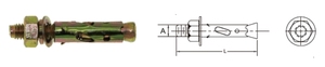 Boulons d'ancrage à tête hexagonale en acier au carbone galvanisé Yuetong M8 avec attaches en <span class=keywords><strong>plastique</strong></span> – Application métallique robuste et amovible - Product Image 3