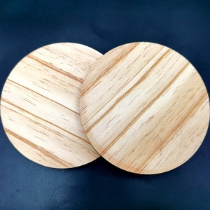 Factory direct supply of natural solid wood coasters, Chinese style DIY <b>hand</b>-painted pine wood anti-scalding and - Product Image 4