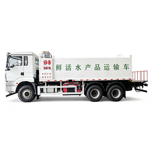 Precio de Fábrica, Camión Transportador de Peces Vivos SHACMAN 6x4, 20T, Vehículo de Transporte de Acuicultura con Temperatura Constante - Product Image 1