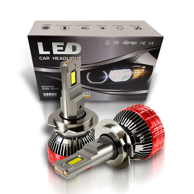 Auto Led Licht 2021 Auto Hid Led Koplampen Lampen Chips 12-24V Led Auto Koplamp