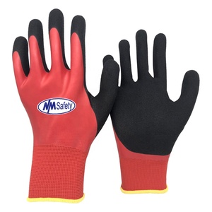 قفازات يد من اللاتكس مغلفة بطبقتين من NMsafety الشركة المصنعة للعمل Guantes de Trabajo - Product Image 2