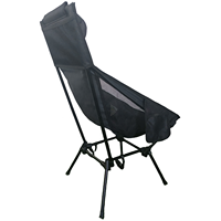 Chaise de plage pliante portable et légère personnalisée à dossier haut pour le camping et l'équipement de plein air avec sac à dos réglable pour les pique-niques de pêche