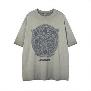 Vente en gros T-shirt pour hommes imprimé en détresse Street Fashion T-shirts pour hommes confortables et élégants - Product Image 3