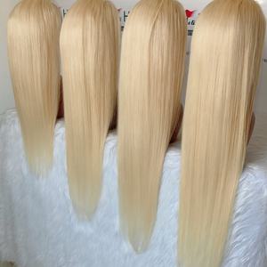 Peluca de Encaje Frontal 613 de 16 a 40 Pulgadas con Cabello de Bebé, Peluca de Encaje Transparente de Calidad Premium, Peluca de Cabello Humano Rubio con Encaje Completo - Product Image 1