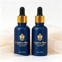 Flacon compte-gouttes cosmétique premium 20ml 30ml 50ml pour tonique capillaire, huile pour cuir chevelu, après-shampoing barbe, extrait naturel, marque privée, vente en gros