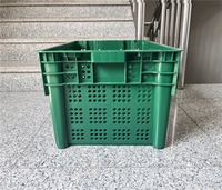 Paniers en plastique empilables durables en maille de PP recyclable pour fruits/légumes, caisses en gros pour supermarchés et commerces de détail