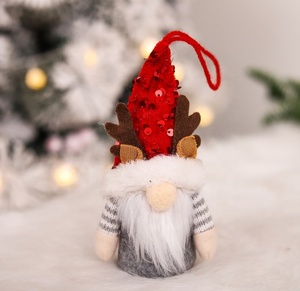 Nuovo ciondolo di natale ornamenti nani decorazione del partito gnomo bianco regali Mr e Mrs ornamenti per bambole Led gnomi di natale senza volto - Product Image 6
