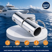 Raccord articulé pliant en acier inoxydable 316 pour tube de bateau, connecteur à charnière 32 mm avec goupille de verrouillage rapide, accessoires nautiques