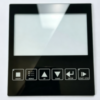 Panneau en verre tactile à logo sérigraphié, haute transparence, trempé, pour surface de dispositif de contrôle
