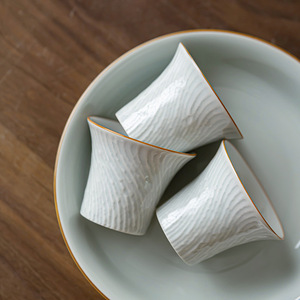 Guanlan Chinese Retro Tea Cup Porcelain Single Cup For Kung Fu Tea Tasting Home Use - Product Image 4