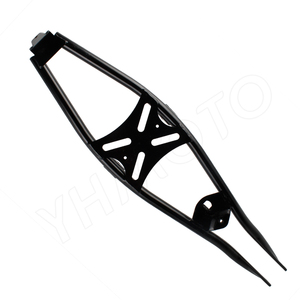 Sangle de renforcement supérieure du cadre arrière YHMOTO pour Simson S50 S51 S70, revêtement poudré noir - Product Image 2