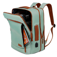 Mochila Expandible para Portátil de 15.6 Pulgadas, Impermeable, Oxford, Unisex, con Logotipo Personalizado, para Negocios, Casual, Escuela, Viajes, con Puerto USB