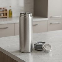 Mug isotherme à double paroi en acier inoxydable avec infuseur à thé, conservation de la chaleur 6-12h, idéal pour l'extérieur, le bureau et l'usage quotidien – Stock disponible