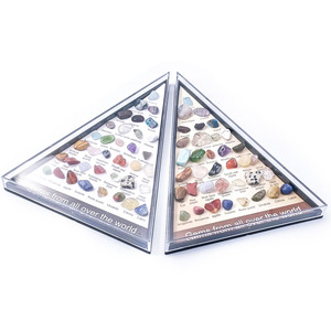 36 Uds colecciones de minerales de roca bandeja de almacenamiento transparente colección de cristal Natural espécimen exquisito Kit de gemas geológicas gemas rocas - Product Image 2