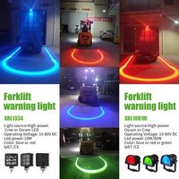 Luz De Advertencia De Seguridad Para Montacargas Con Lámpara Combinada De Freno Y Direccional, Luz Trasera Led De Reversa, Estroboscópica En Forma De U Con Punto Azul Y Zona Roja